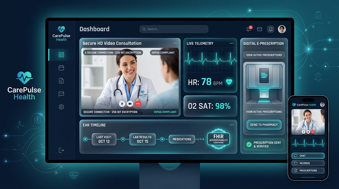 Healthcare & HIPAA App Development Guide: Telemedicine, EHR & FHIR Standards