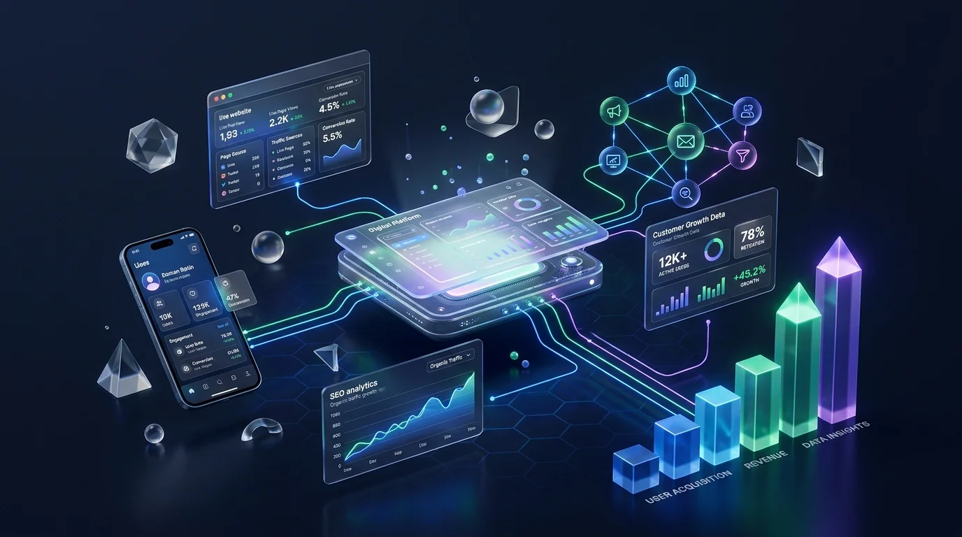 3D Digital Growth Visual