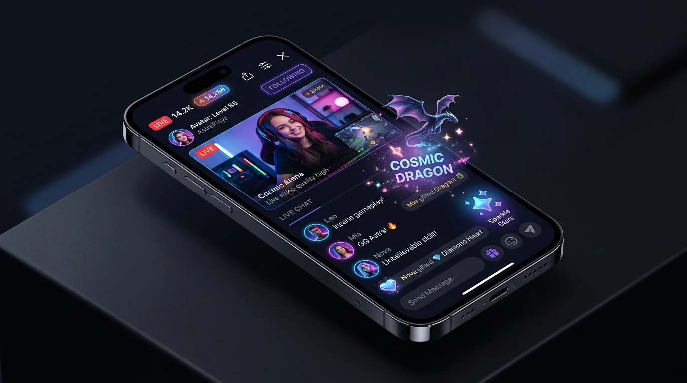 Live Streaming Platform Mockup